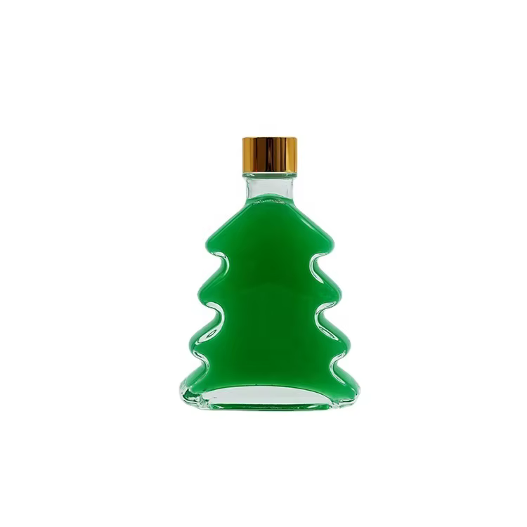 Christmas Glass Bottles